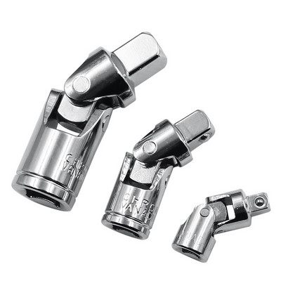 3 bucăți 1/4" 3/8" 1/2" set de articulații universale cu clichet unghi bară de prelungire mufa adaptor manual și pneumatic mufa adaptor îndoit