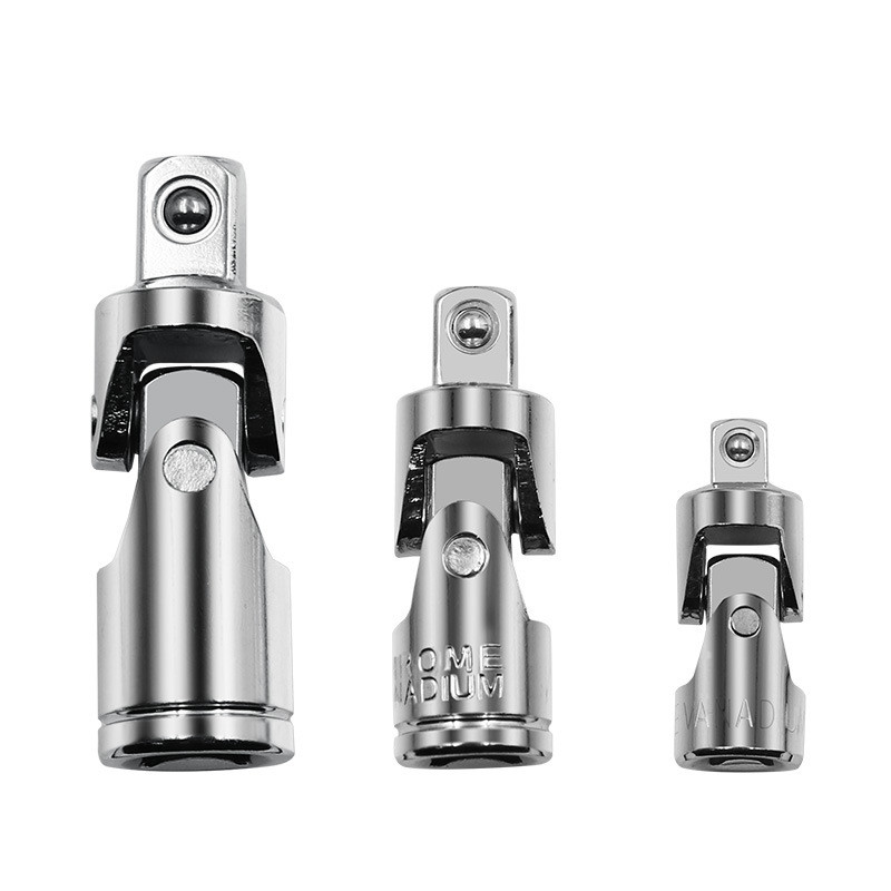 3 bucăți 1/4" 3/8" 1/2" set de articulații universale cu clichet unghi bară de prelungire mufa adaptor manual și pneumatic mufa adaptor îndoit