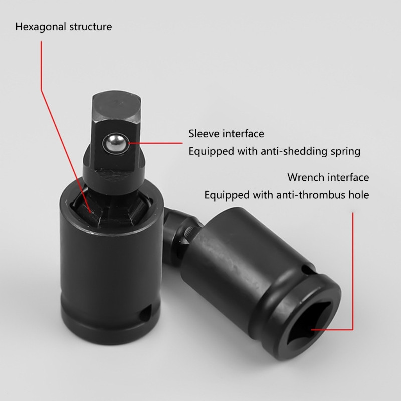 1/4" 3/8" 1/2" meghajtó univerzális ütközőcsukló Cr-Mo acél univerzális csuklóaljzat