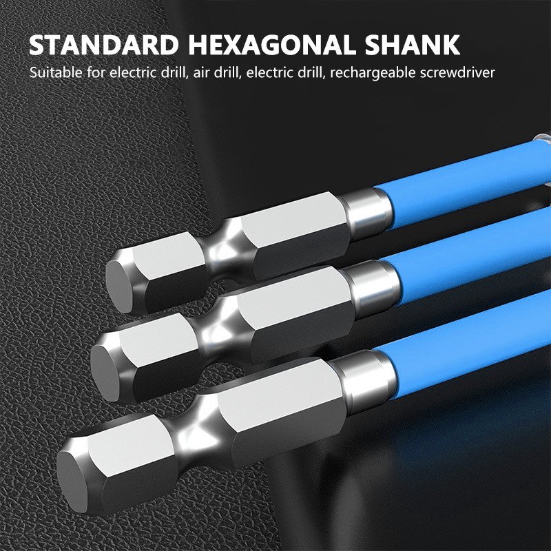 65 mm 110 mm magnetinis specialus plyšinis kryžminis atsuktuvo antgalis elektrikui FPH2, skirtas lizdo jungikliui profesionaliems rankiniams įrankiams