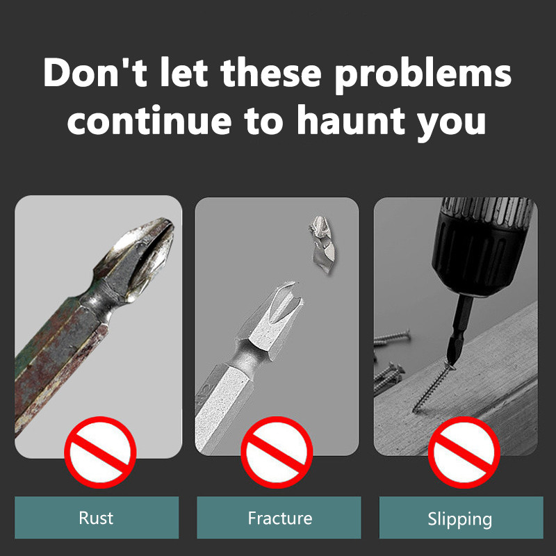 65 mm 110 mm magnetinis specialus plyšinis kryžminis atsuktuvo antgalis elektrikui FPH2, skirtas lizdo jungikliui profesionaliems rankiniams įrankiams