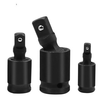 Universal Joint Swivel Socket 360 Degree U-Joint Chrome Molybdenum Steel Black Phosphate Finish Κατάλληλο για αερόκλειδο χειρός