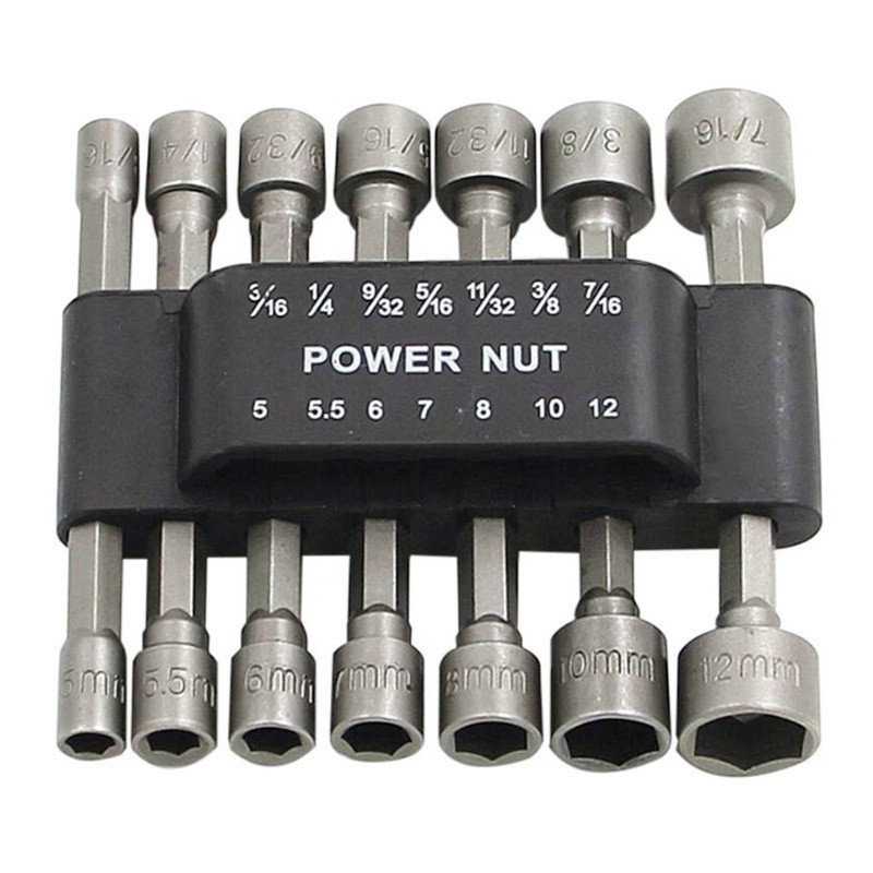 5-13 mm-es hatszögű hosszabbítóaljzat belső foglalatfej Erőteljes pneumatikus csavarhúzó-aljzat-kulcsszerszám