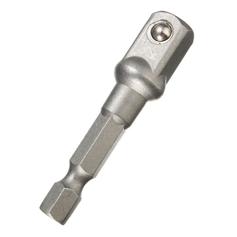 3 gab vanādija tērauda ligzdas adaptera sešstūra kāta urbja ligzdas pagarinājuma uzgaļa adaptera komplekts tērauda urbjmašīna 1/4 3/8 1/2 skrūvgrieža rīks