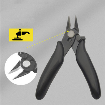 Диагонални клещи от въглеродна стомана Клещи с иглени носове Резачки за електрически кабели Режещи странични ножици Изравнени щипки Ръчни инструменти
