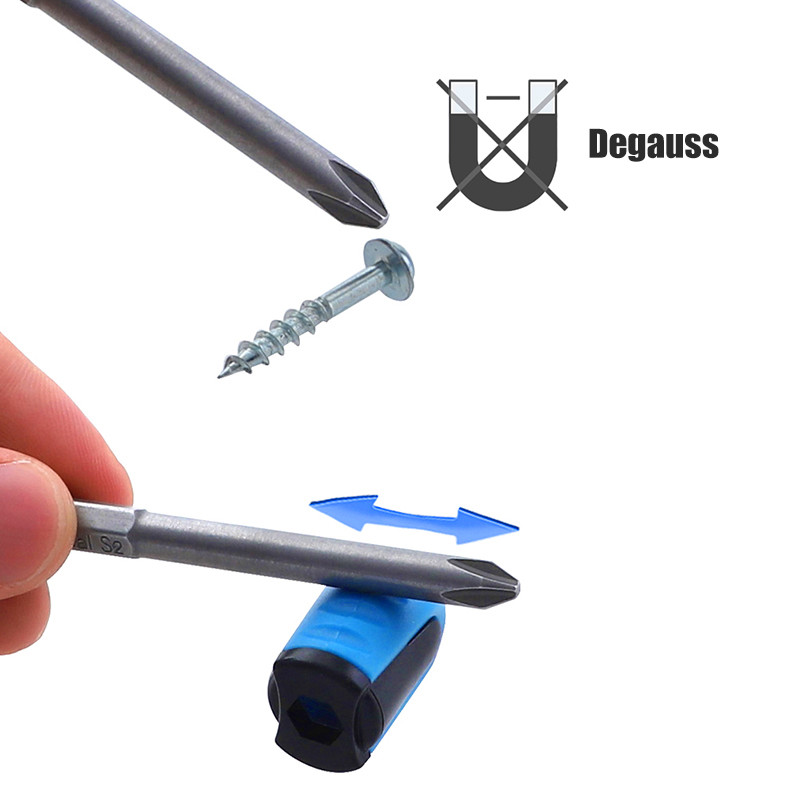 1/4`` 6,35mm κατσαβίδι Μαγνητικός δακτύλιος Πλαστικό αφαιρούμενο ισχυρό μαγνητιστή Βίδα εξάγωνο κατσαβίδι με ισχυρό μαγνήτη