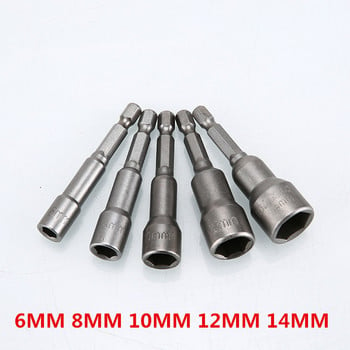 5/6/8/9Pcs 5mm-13mm Hex SocketS Μανίκια ακροφύσια Παξιμάδια οδηγού Σετ κατσαβιδιών Σετ Σετ μπιτς Schroevendraaier Σετ εργαλεία