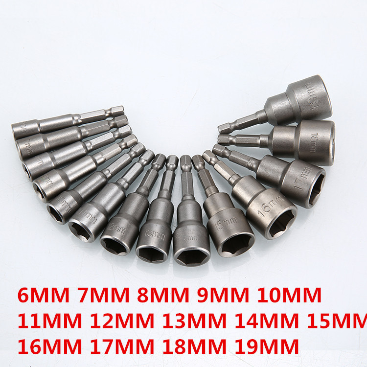 5/6/8/9 db 5-13 mm-es hatlapú foglalatok hüvelyes fúvókák anyacsavarozó készlet csavarhúzó készlet Schroevendraaier készlet bitek készletek szerszámok