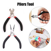 4,5 hüvelykes végfogó hosszú, lapos orrú fogó szerszám cipzárjavításhoz körömhúzó drótvágás szegélyező gyertya kanóc tűző eltávolító