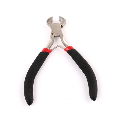 4,5 hüvelykes végfogó hosszú, lapos orrú fogó szerszám cipzárjavításhoz körömhúzó drótvágás szegélyező gyertya kanóc tűző eltávolító