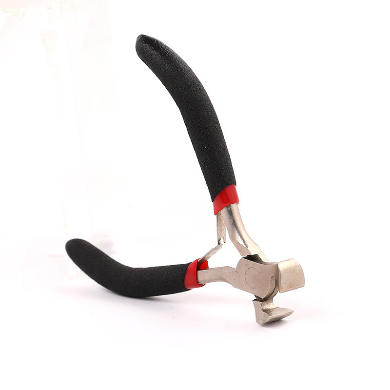 4,5 hüvelykes végfogó hosszú, lapos orrú fogó szerszám cipzárjavításhoz körömhúzó drótvágás szegélyező gyertya kanóc tűző eltávolító