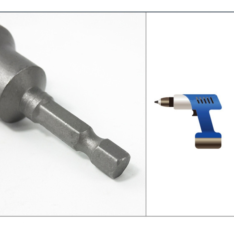 6gab/komplekts 6mm-14mm sešstūra ligzda uzmava Sprauslas Uzgriežņu piedziņas komplekts Strāvas uzgriežņi Vadītāja ligzda Skrūvgrieža komplekts Uzgaļu komplekti Instrumenti M4YD