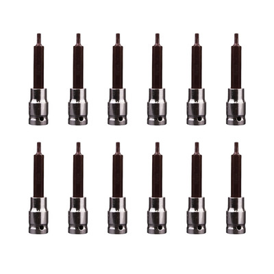 Cheie tubulară antirugină Rezistent la uzură H6 H8 H12 Unități profesionale Biți hexagonali Socluri 99 mm H6 0 13 kg