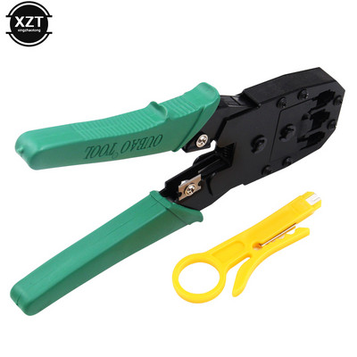 Nouă Ethernet RJ45 Crimper Stripper Network Cable Tool Tool Kit de clește Tester utp RJ11 RJ12 Cat5 Cat5e Conector 8P6P4P