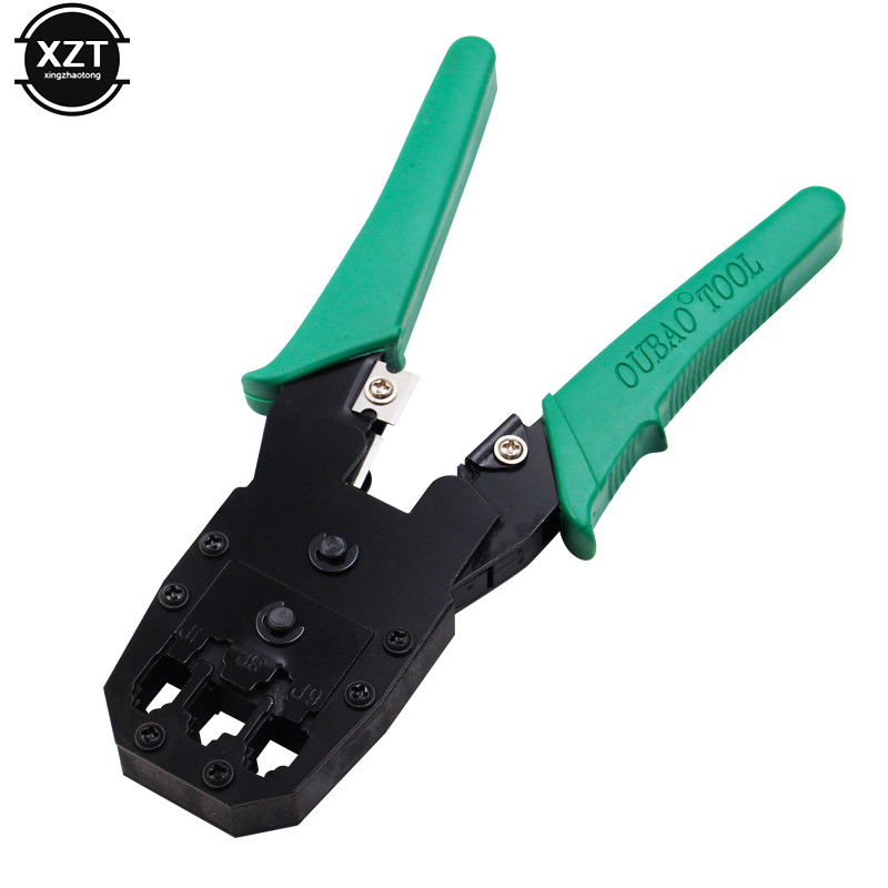 Nouă Ethernet RJ45 Crimper Stripper Network Cable Tool Tool Kit de clește Tester utp RJ11 RJ12 Cat5 Cat5e Conector 8P6P4P