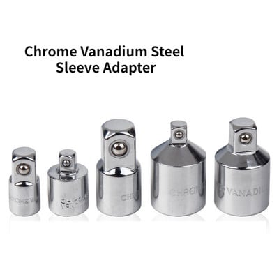 1db 1/4" 3/8" racsnis csavarkulcs adapter króm-vanádium acél hüvely adapter meghajtó aljzat átalakító csavarkulcs-hüvely csukló átalakító