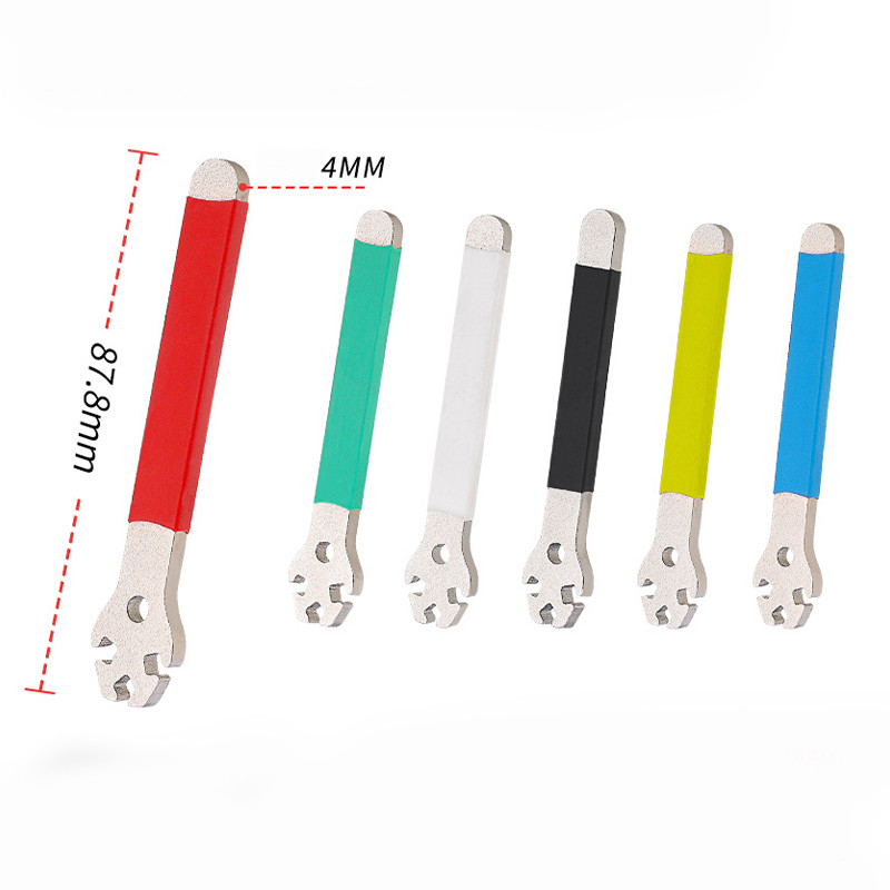 Nerūsējošā tērauda kalnu velosipēda spieķu uzgriežņu atslēgas pretslīdes MTB velosipēda loka riteņa spieķu uzgriežņu atslēgas spriegojuma korekcijas remonta instrumenti