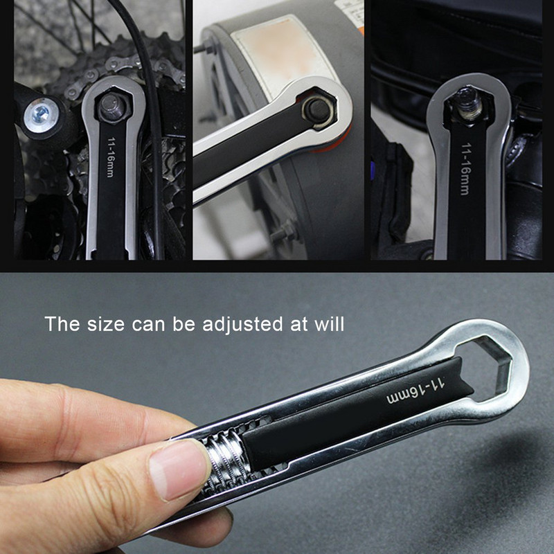 Täielik mutrivõti 24-ühes üldine reguleeritav universaalne mutrivõti mitme funktsiooniga autoparandustööriistad Kahe otsaga mutrivõtme remonditööriistad