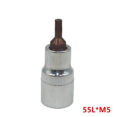 1 buc priză 1/2 inch șurubelniță Torx Bit pneumatic cap de lot 12 puncte M5-M12 55/100mm pentru cheie electrică scule electrice