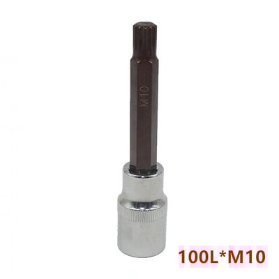 1 db aljzat 1/2 hüvelykes Torx csavarhúzó bit pneumatikus bit adagolófej 12 pontos M5-M12 55/100 mm elektromos csavarkulcsos elektromos szerszámokhoz