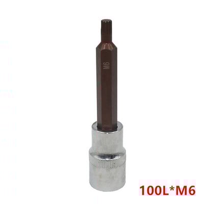 1 db aljzat 1/2 hüvelykes Torx csavarhúzó bit pneumatikus bit adagolófej 12 pontos M5-M12 55/100 mm elektromos csavarkulcsos elektromos szerszámokhoz