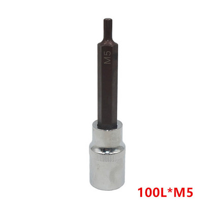 1 db aljzat 1/2 hüvelykes Torx csavarhúzó bit pneumatikus bit adagolófej 12 pontos M5-M12 55/100 mm elektromos csavarkulcsos elektromos szerszámokhoz