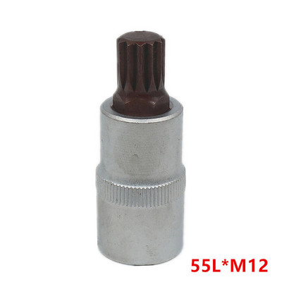 1 db aljzat 1/2 hüvelykes Torx csavarhúzó bit pneumatikus bit adagolófej 12 pontos M5-M12 55/100 mm elektromos csavarkulcsos elektromos szerszámokhoz