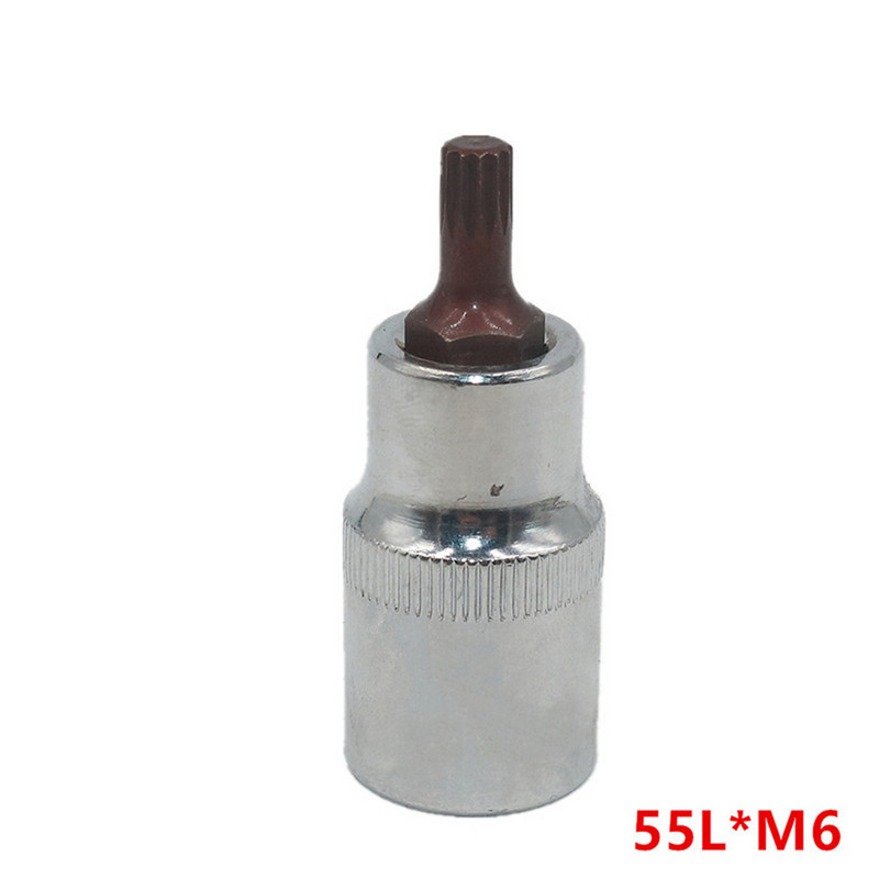 1 db aljzat 1/2 hüvelykes Torx csavarhúzó bit pneumatikus bit adagolófej 12 pontos M5-M12 55/100 mm elektromos csavarkulcsos elektromos szerszámokhoz