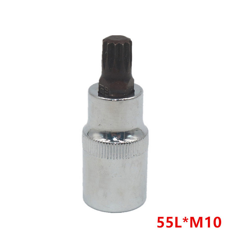 1 db aljzat 1/2 hüvelykes Torx csavarhúzó bit pneumatikus bit adagolófej 12 pontos M5-M12 55/100 mm elektromos csavarkulcsos elektromos szerszámokhoz