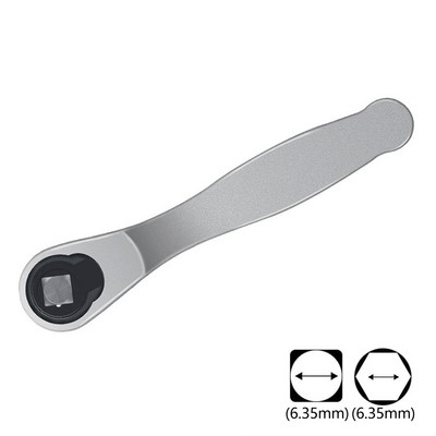 1db 1/4 hüvelykes racsnis villáskulcs acél belső imbuszkulcs gyorscsatlakozós racsnis villáskulcs villáskulcs Mikrokulcs kézi javítószerszámok barkácsolás