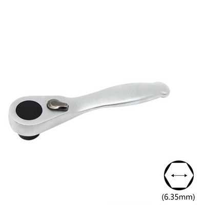 1db 1/4 hüvelykes racsnis villáskulcs acél belső imbuszkulcs gyorscsatlakozós racsnis villáskulcs villáskulcs Mikrokulcs kézi javítószerszámok barkácsolás