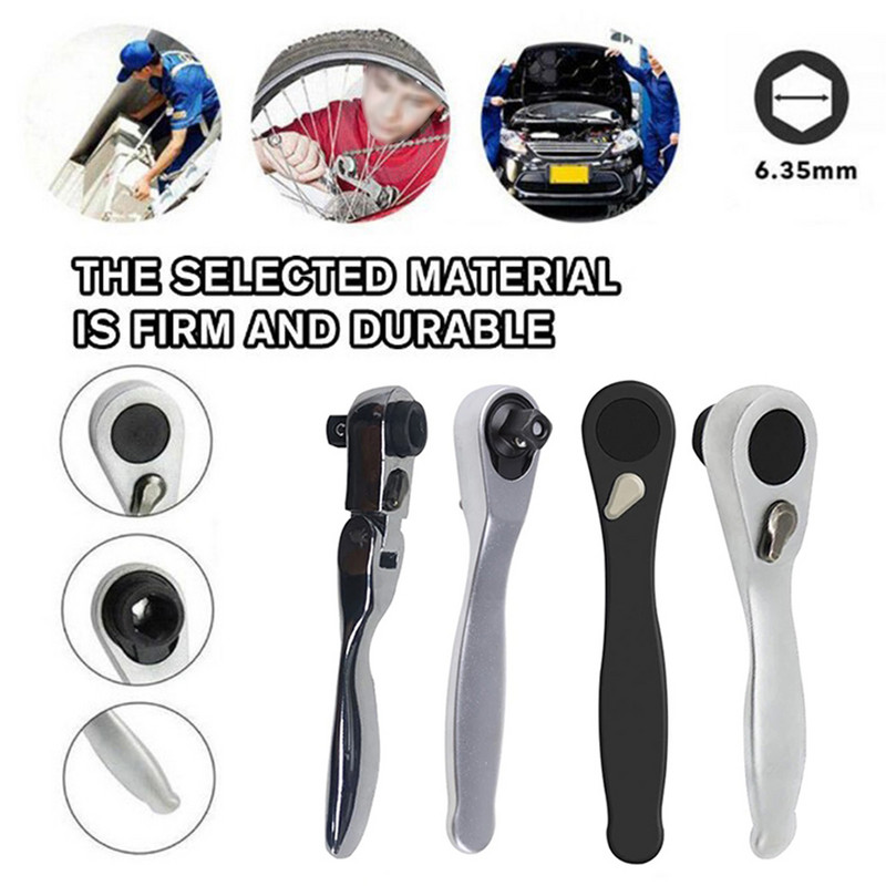 1db 1/4 hüvelykes racsnis villáskulcs acél belső imbuszkulcs gyorscsatlakozós racsnis villáskulcs villáskulcs Mikrokulcs kézi javítószerszámok barkácsolás