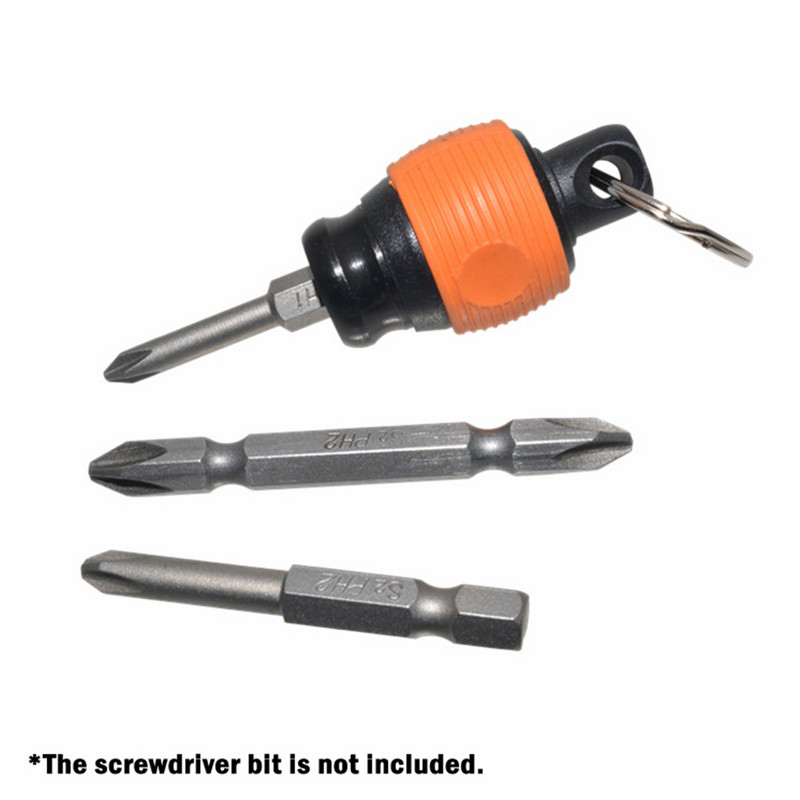 1 db fúrószár tartó 1/4 hüvelykes hatlapú csavarhúzó kulcstartó hosszabbító rúd gyorskioldó átalakító adapter kéziszerszámok