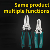 Augstas kvalitātes 7 collu manuālais vadu noņemšanas griezējs rokas instruments Stiepļu noņemšanas knaibles presēšanas automašīnas savienotāja skrūves kabeļa remonta piederumi