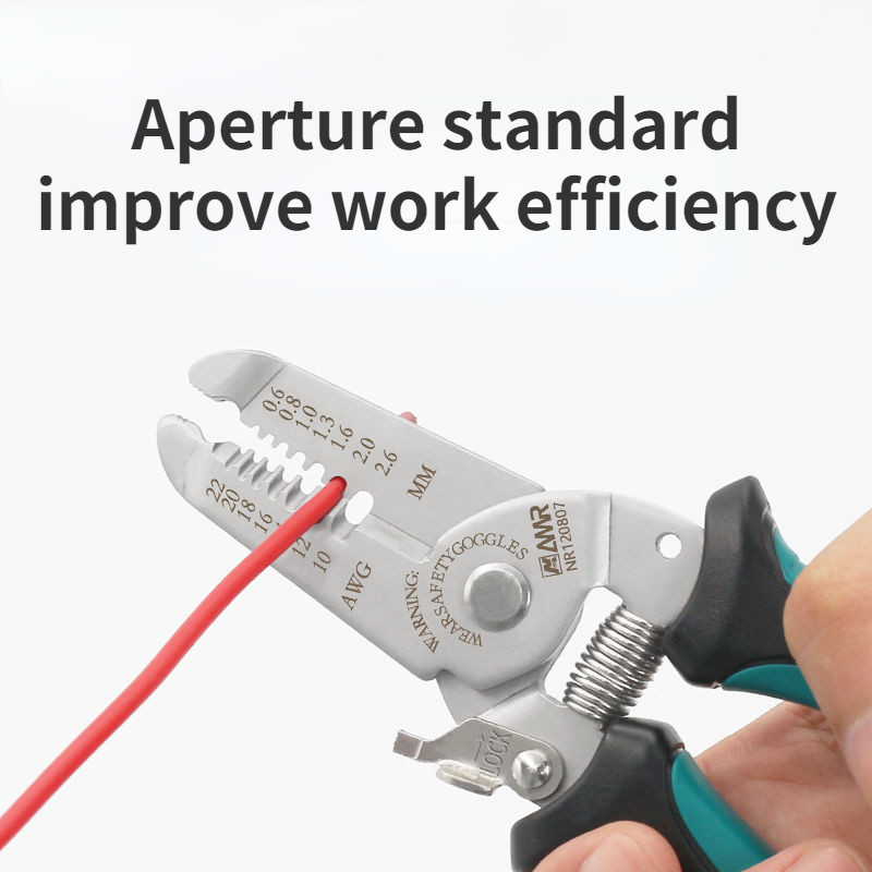 Augstas kvalitātes 7 collu manuālais vadu noņemšanas griezējs rokas instruments Stiepļu noņemšanas knaibles presēšanas automašīnas savienotāja skrūves kabeļa remonta piederumi