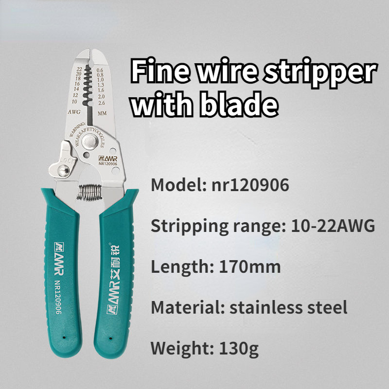 Augstas kvalitātes 7 collu manuālais vadu noņemšanas griezējs rokas instruments Stiepļu noņemšanas knaibles presēšanas automašīnas savienotāja skrūves kabeļa remonta piederumi