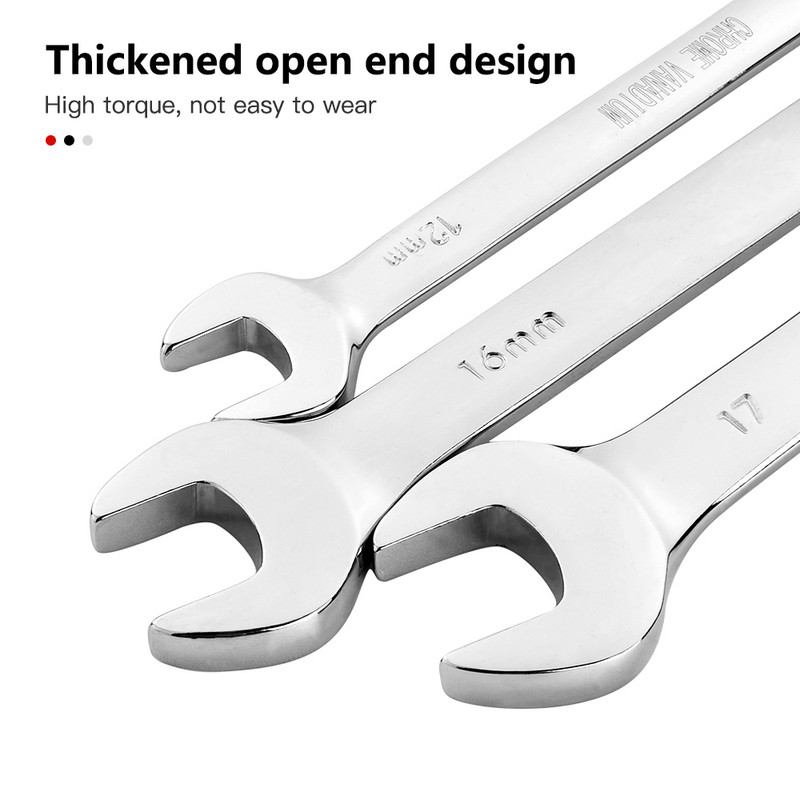 Κλειδιά καστάνιας διπλής χρήσης Plum ανοιχτού άκρου Metric Chrome Vanadium Steel Torque Γενικά κλειδιά για εργαλεία χειρός επισκευής αυτοκινήτων