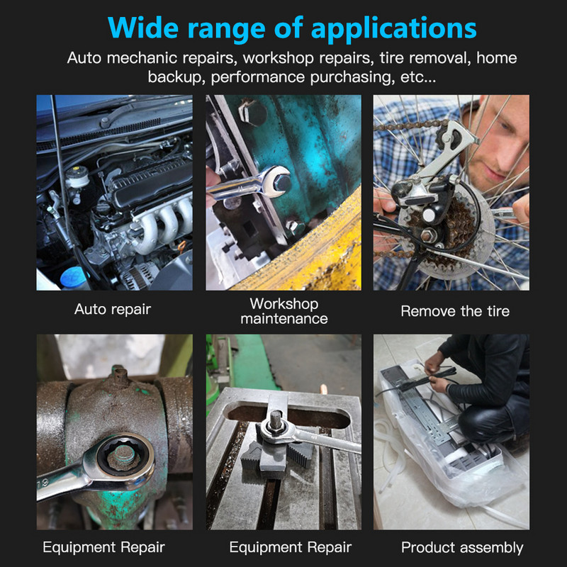 Κλειδιά καστάνιας διπλής χρήσης Plum ανοιχτού άκρου Metric Chrome Vanadium Steel Torque Γενικά κλειδιά για εργαλεία χειρός επισκευής αυτοκινήτων