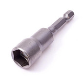 2 buc priză hexagonală magnetică de 1/4 inch, lungime 65 mm, 7 mm/13 mm, din oțel crom-vanadiu, piuliță de impact, șurub de șofer