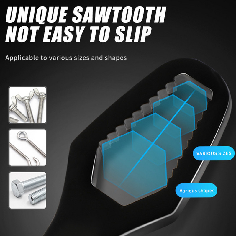 3-17mm 8-22mm Cheie Torx universală Multifuncțională Auto-strângere Cheie ajustabilă Placă dublu Cap Cheie Torx Unelte de mână