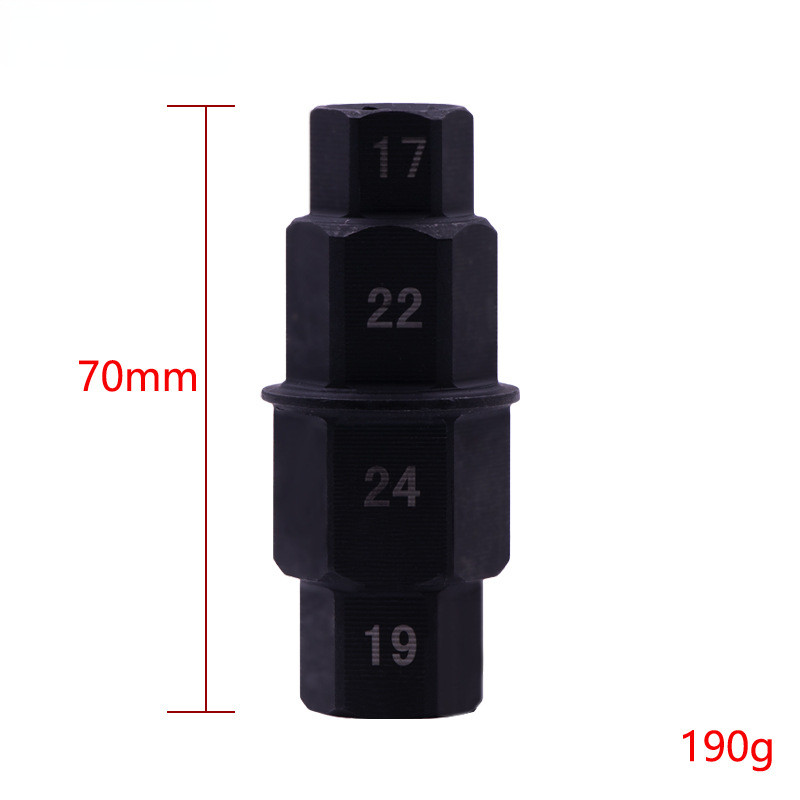 1 kom 17 19 22 24 mm šesterokutna osovina prednjeg stražnjeg kotača motocikla 17 19 22 24 mm šesterokutna osovina odvijača osovine Alat za uklanjanje osovine motocikla