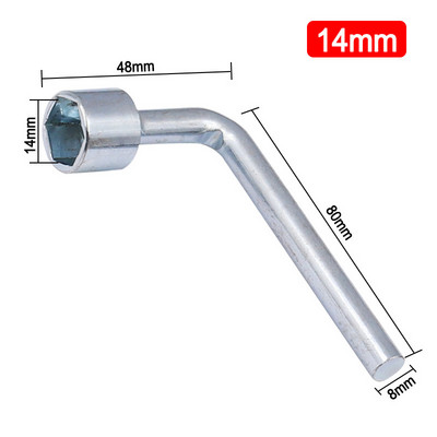 1 buc priză de capăt de țigară de tip L, în formă de 7, priză pentru cheie mică hexagonală externă, instrument de întreținere a automobile, 7/8/10/12/13/14mm