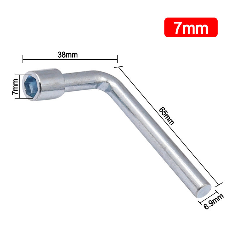 1 buc priză de capăt de țigară de tip L, în formă de 7, priză pentru cheie mică hexagonală externă, instrument de întreținere a automobile, 7/8/10/12/13/14mm