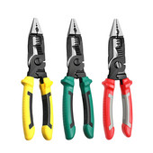 Daugiafunkcinės ilgos nosies replės Elektriko replės 9 viename kombinuotos replės Nuėmimo/apspaudimo replės Įstrižinės replės Rankiniai įrankiai