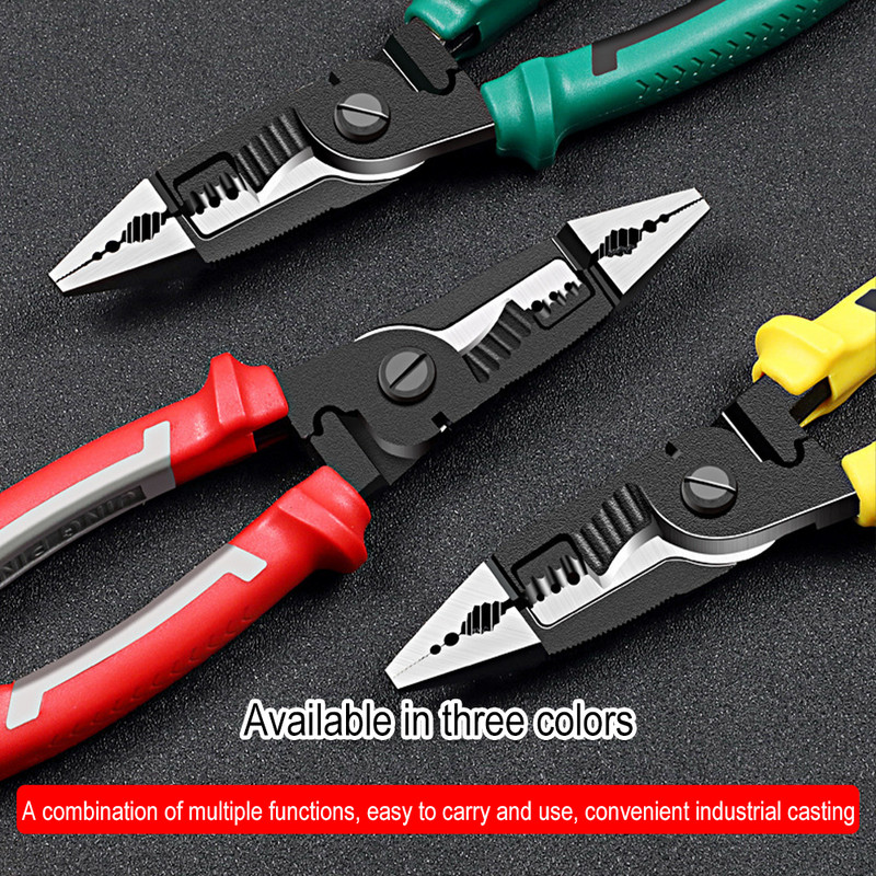 Višenamjenska dugačka kliješta Električarska kliješta 9 u 1 Kombinirana kliješta Kliješta za skidanje/prešanje Dijagonalna kliješta Ručni alati