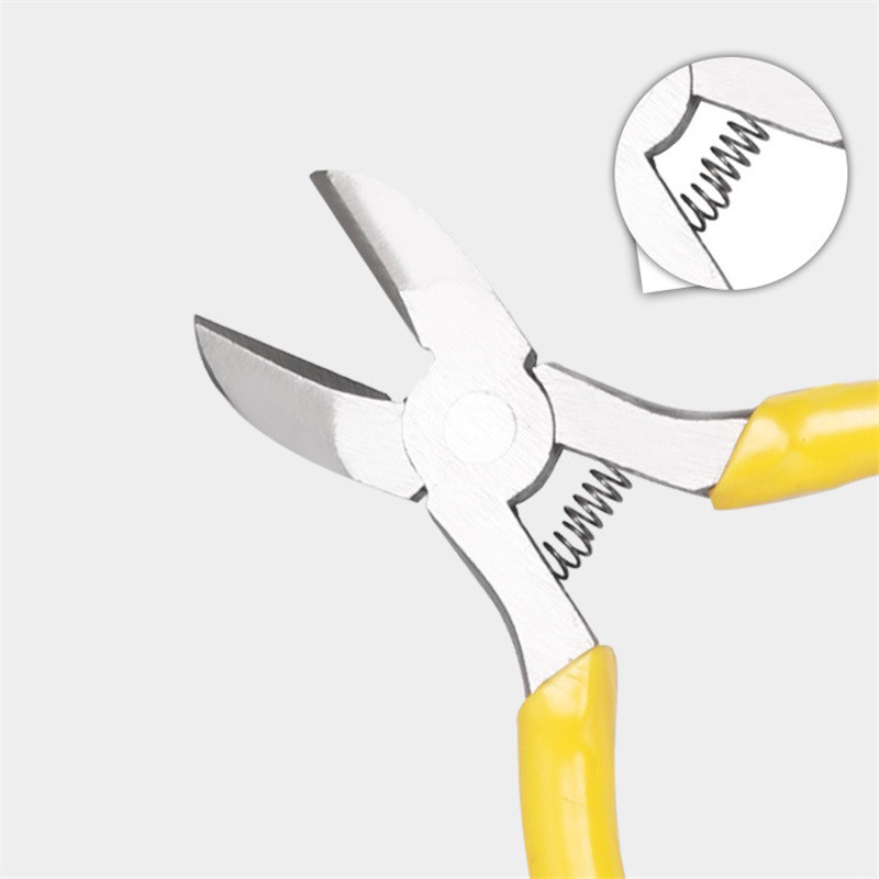 4,5 collu mini knaibles, garais deguns, diagonāls stiepļu griezējs, knaibles, rokas instrumenti, DIY, ierīces, ķēdes remonts, rotaslietas, palīgskava