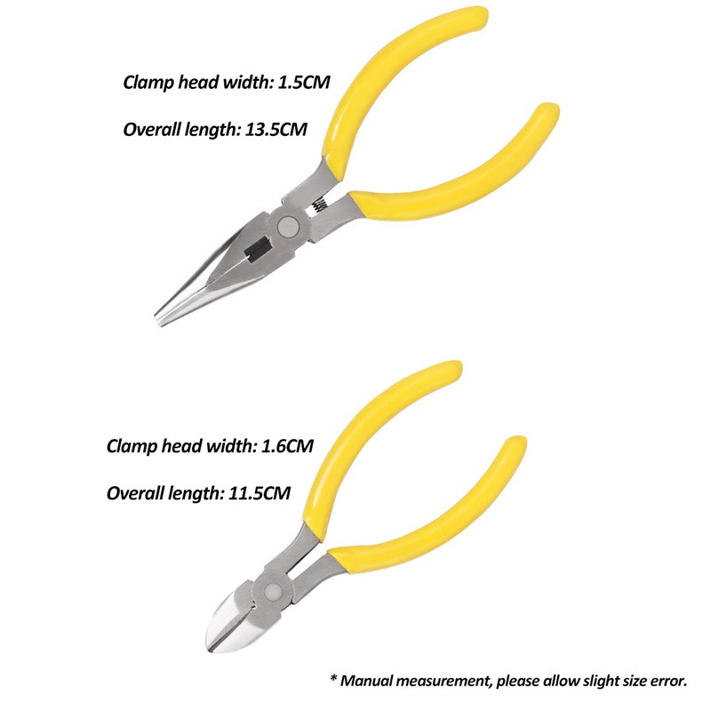 4,5 collu mini knaibles, garais deguns, diagonāls stiepļu griezējs, knaibles, rokas instrumenti, DIY, ierīces, ķēdes remonts, rotaslietas, palīgskava