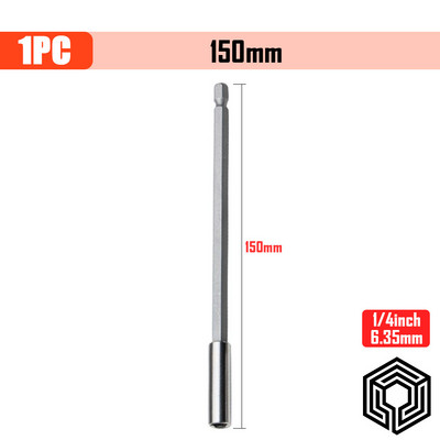 Csavarhúzó készlet Hatszögletű szárú gyorskioldó precíziós mágneses bitek tartó Állítható hosszabbítórúd elektromos fúró tartozékok