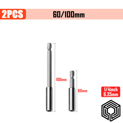 Csavarhúzó készlet Hatszögletű szárú gyorskioldó precíziós mágneses bitek tartó Állítható hosszabbítórúd elektromos fúró tartozékok