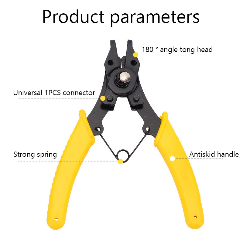 4 az 1-ben pattintógyűrűs fogó Cserélhető többszerszámos rögzítőkapocs körgyűrű kombinációs belső külső gyűrűeltávolító